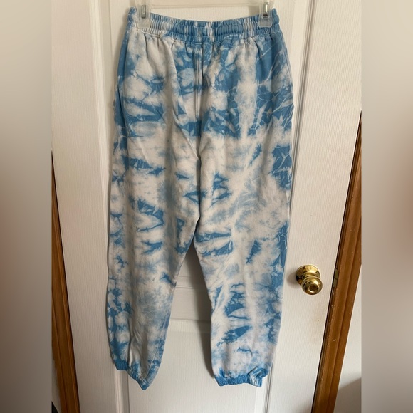Misguided blue tie dye playboy sweatpants - Picture 3 of 4